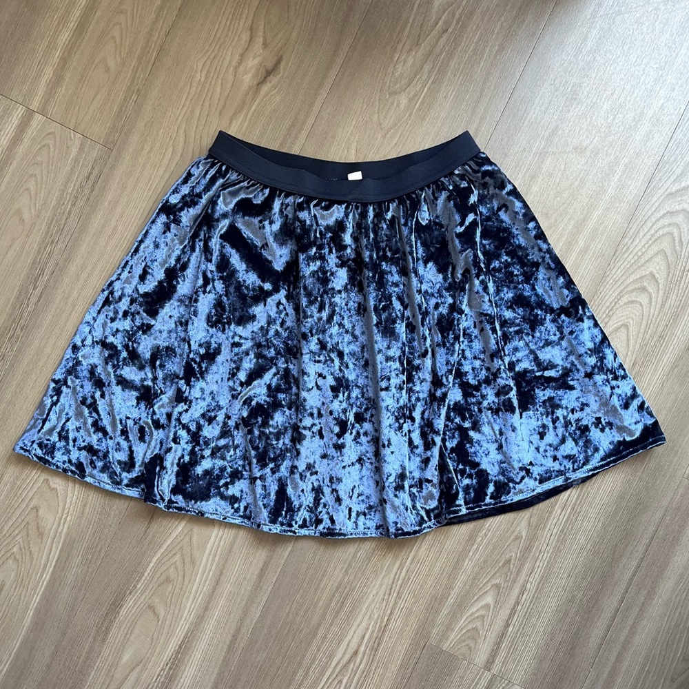 Gap Girls Velvet Skirt Blue XL